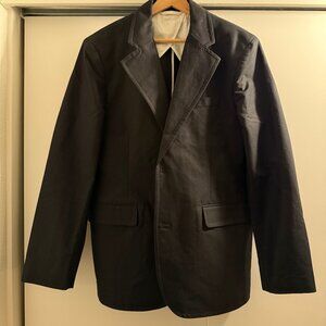 Alex Mill Grant Cotton Twill Anthracite Blazer
